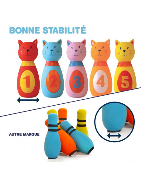 Ludi Jeu de Quilles "Chat" 10m+ Jouet - Ludi Maroc