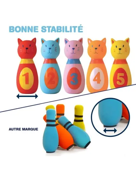 Ludi Jeu de Quilles "Chat" 10m+ Jouet - Ludi Maroc