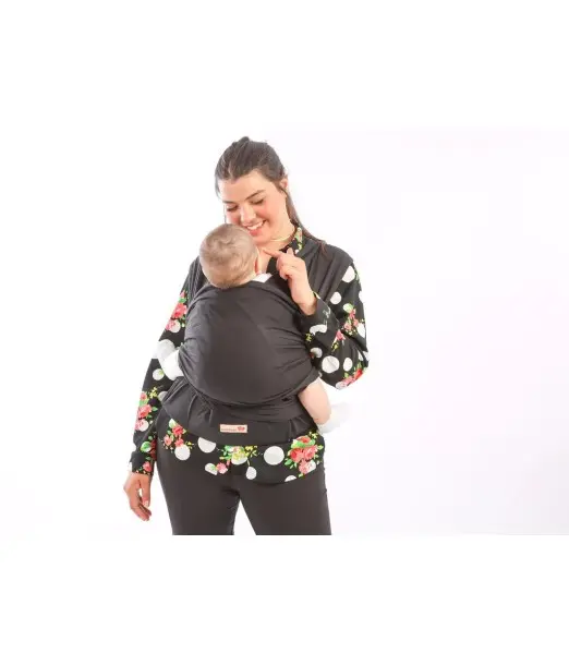 Écharpe De Portage Avec Ceinture - Noir Echarpe de Portage / 2