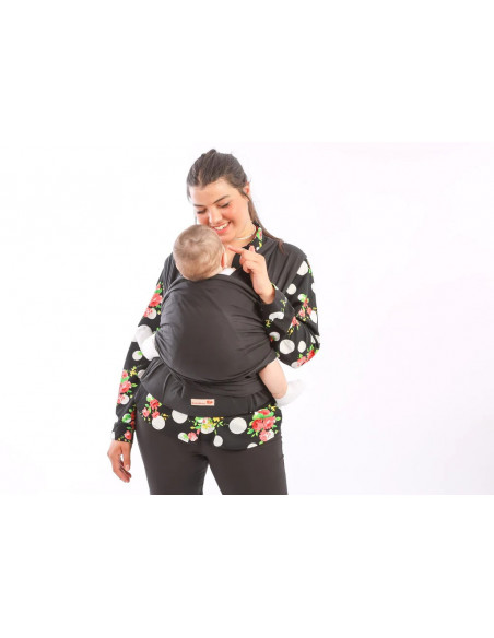 Écharpe De Portage Avec Ceinture - Noir Echarpe de Portage /