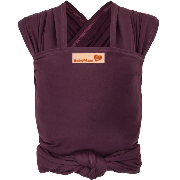 Echarpe de portage physiologique 0m+ Aubergine Echarpe de