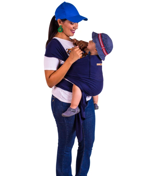 Physiological sling 0m+ navy blue
