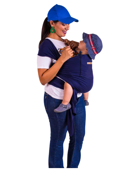 Physiological sling 0m+ navy blue