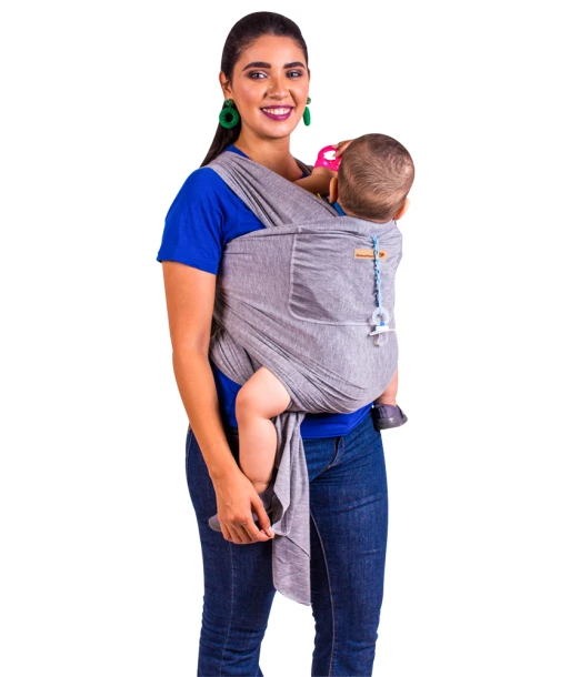 Physiological sling 0m+ light grey