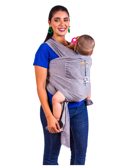 Physiological sling 0m+ light grey