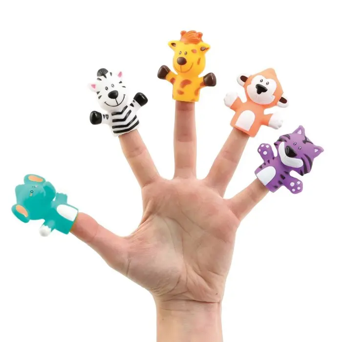 Ludi Marionnettes à Doigts - Animaux de la Savane 10m+ Jouet -