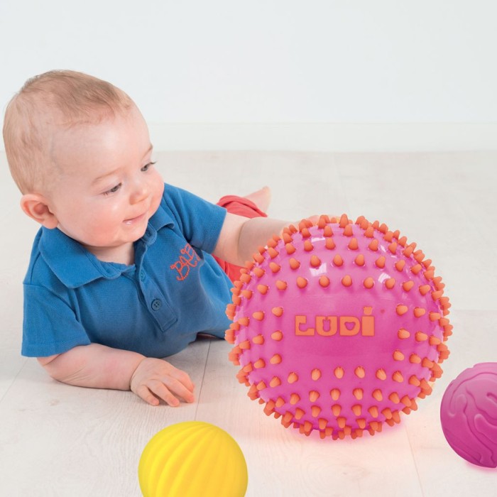 Ludi 3 Balles Sensorielles « Roses » 6m+ Jouet - Ludi Maroc
