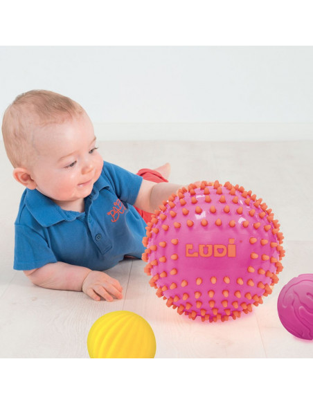 Ludi 3 Balles Sensorielles « Roses » 6m+ dans Jouet chez Baby And Mom Maroc