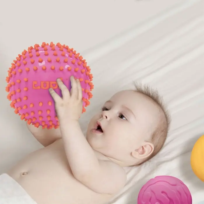 Ludi 3 Balles Sensorielles « Roses » 6m+ Jouet - Ludi Maroc