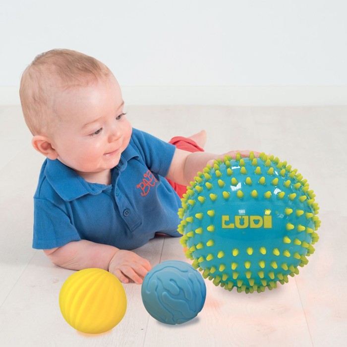 Ludi 3 Balles Sensorielles « Bleues » 6m+ dans Jouet chez Baby And Mom Maroc