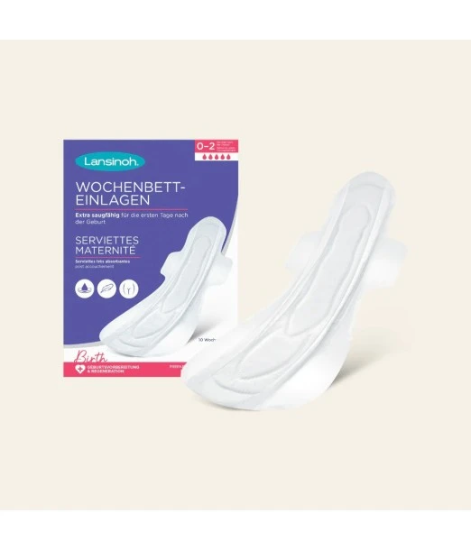 Lansinoh maternity pads extra-absorbent size L from 0 to 2 weeks 10 units 2