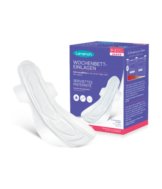 Lansinoh maternity pads extra-absorbent size L from 0 to 2 weeks 10 units