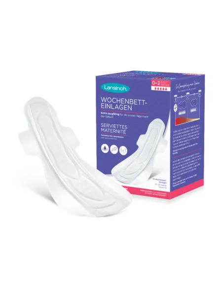 Lansinoh maternity pads extra-absorbent size L from 0 to 2 weeks 10 units