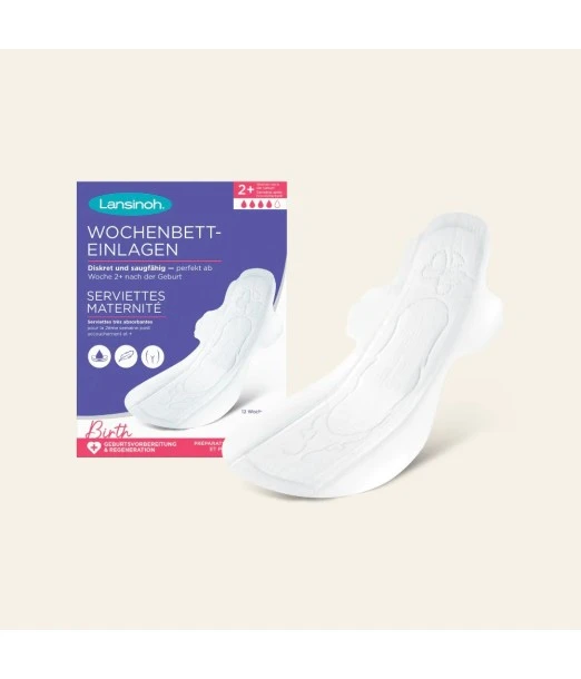 Lansinoh Extra-Absorbent Maternity Pads Size M 2+ weeks 12 units 2