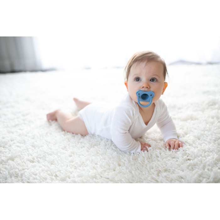 Dr Brown’s Sucette en silicone 0-6 mois HappyPaci Bleu & Vert