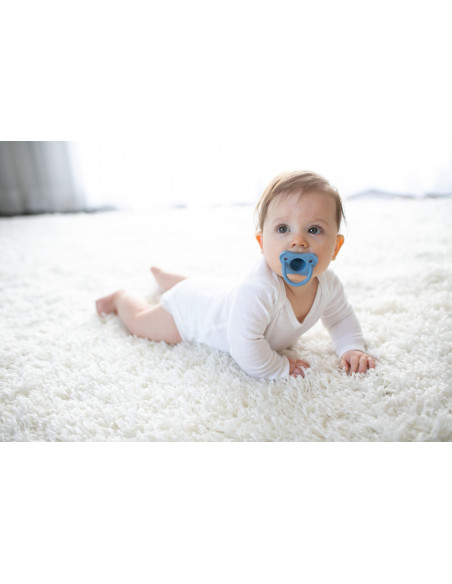 Dr Brown’s Sucette en silicone 0-6 mois HappyPaci Bleu & Vert
