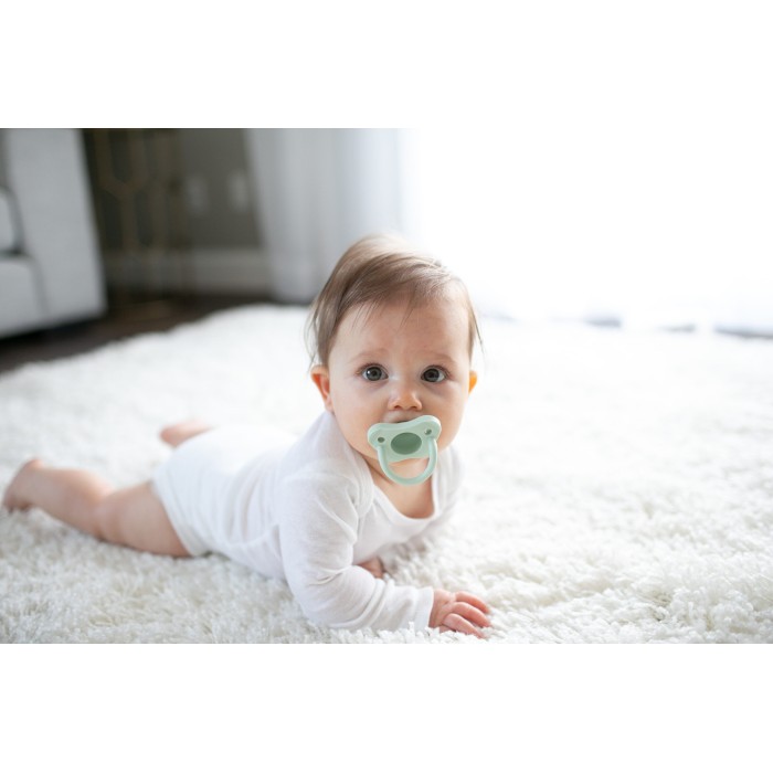 Dr Brown’s Sucette en silicone 0-6 mois HappyPaci Bleu & Vert