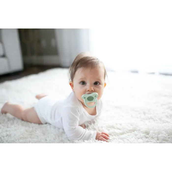Dr Brown’s Sucette en silicone 0-6 mois HappyPaci Bleu & Vert