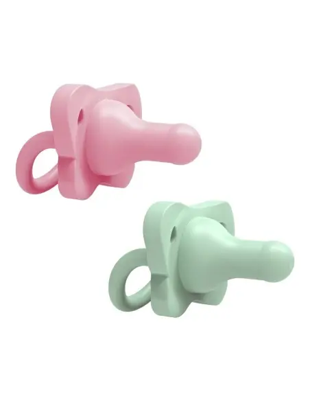 Dr Brown’s HappyPaci silicone pacifier from 0 to 6 months Pink & Green