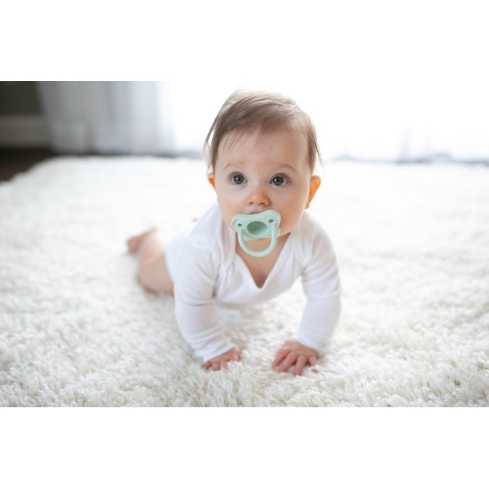 Dr Brown’s Sucette en silicone 0-6 mois HappyPaci Rose & Vert