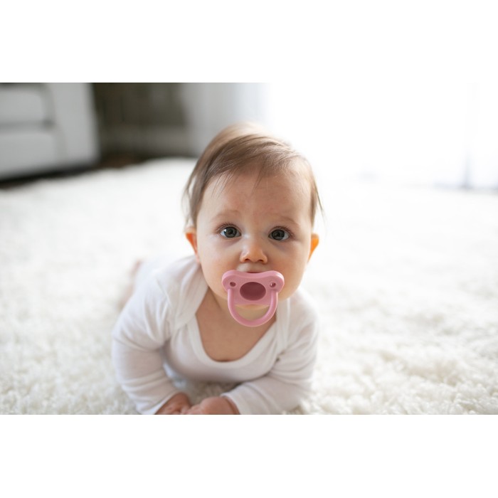 Dr Brown’s Sucette en silicone 0-6 mois HappyPaci Rose & Vert