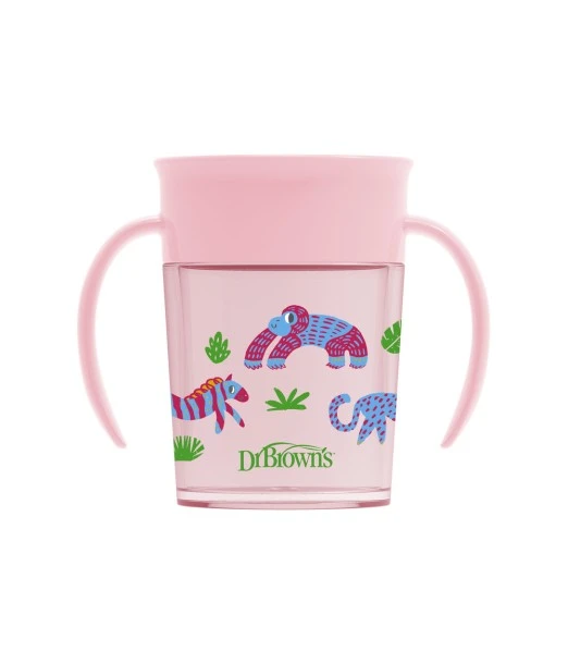 Dr Brown’s Cheers 360° cup pink 200 ml from 6 months