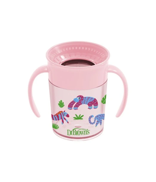 Dr Brown’s Cheers 360° cup pink 200 ml from 6 months 2