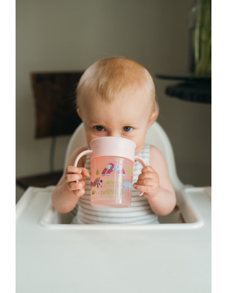 Dr Brown’s Tasse Cheers 360° Rose 200ml 6m+ Vaisselle bébé -