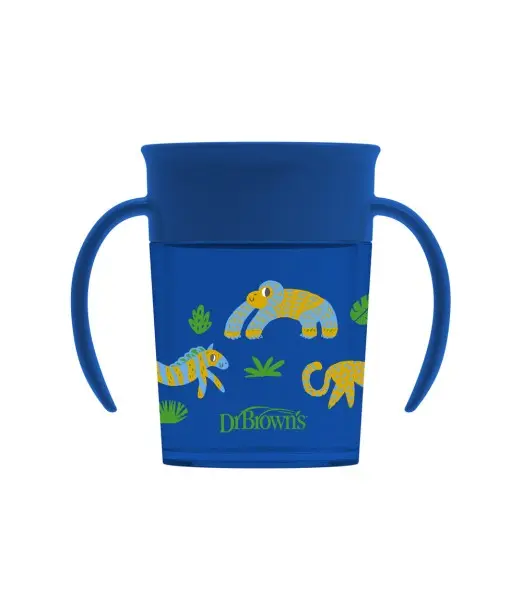 Dr Brown’s Tasse Cheers 360° Bleu 200ml 6m+ Vaisselle bébé -