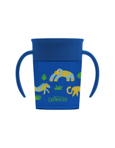 Dr Brown’s Tasse Cheers 360° Bleu 200ml 6m+ Vaisselle bébé -