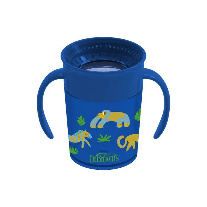 Dr Brown’s Tasse Cheers 360° Bleu 200ml 6m+ Vaisselle bébé -
