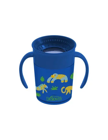 Dr Brown’s Tasse Cheers 360° Bleu 200ml 6m+ Vaisselle bébé -