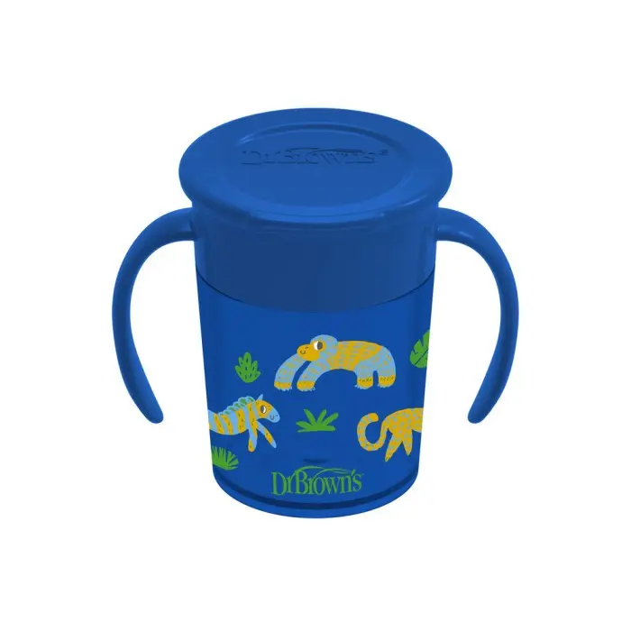 Dr Brown’s Tasse Cheers 360° Bleu 200ml 6m+ Vaisselle bébé -