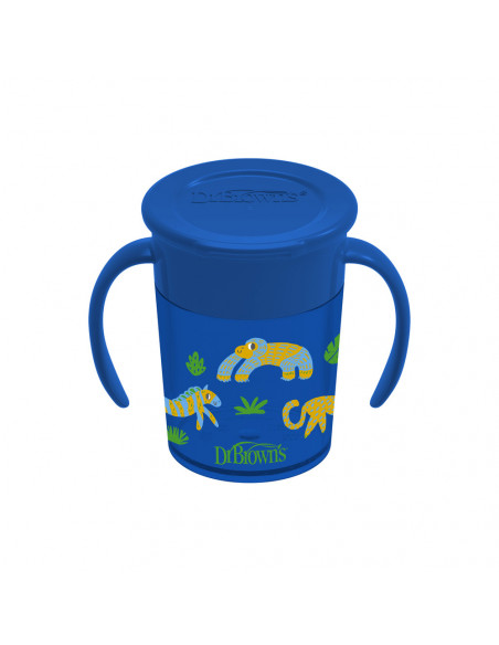 Dr Brown’s Tasse Cheers 360° Bleu 200ml 6m+ Vaisselle bébé -