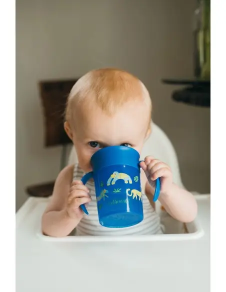 Dr Brown’s Tasse Cheers 360° Bleu 200ml 6m+ Vaisselle bébé -