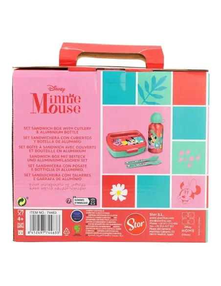 Lunch box + Couverts + Gourde en inox Minnie Mouse Sac à langer