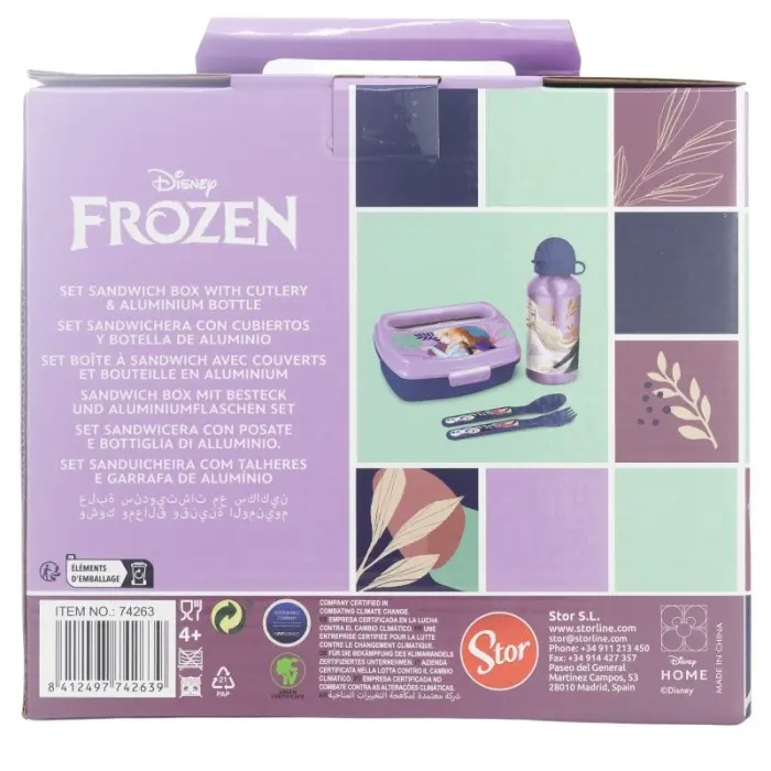 Lunch box + Couverts + Gourde en inox Frozen Repas - Maroc