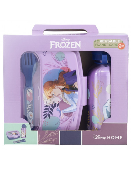 Lunch box + Couverts + Gourde en inox Frozen Repas - Maroc