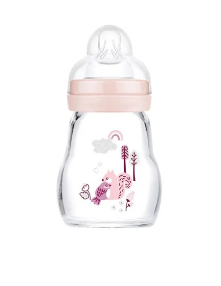 Biberon Mam en verre 170ml Rose dans Biberon & Accessoires chez Baby And Mom Maroc