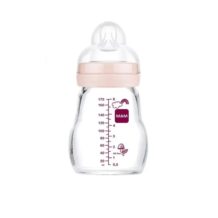 Biberon Mam en verre 170ml Rose Biberon & Accessoires - Mam