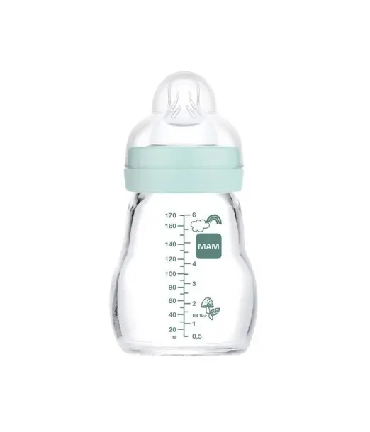 Biberon Mam en verre 170ml Bleu Biberon & Accessoires - Mam 2