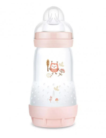 Mam Biberon Anti-coliques 260ml Rose dans Biberon & Accessoires chez Baby And Mom Maroc