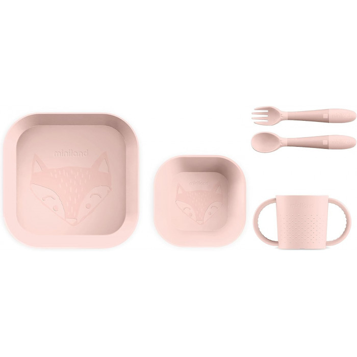 Miniland set de repas carré candy 0 mois + Vaisselle bébé -