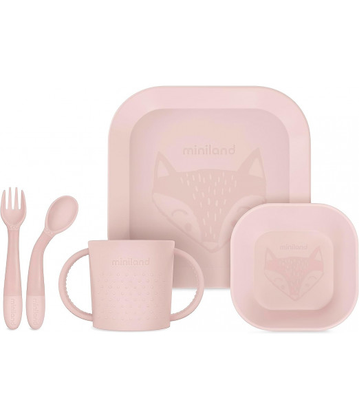Miniland set de repas carré candy 0 mois + Vaisselle bébé -
