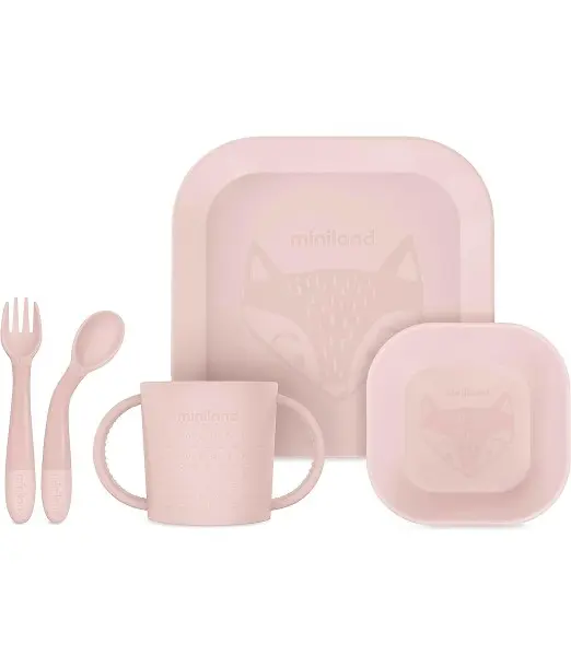 Miniland set de repas carré candy 0 mois + Vaisselle bébé -