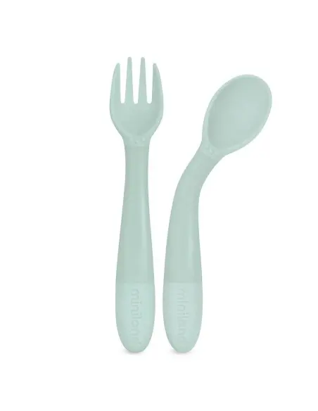 Miniland set de repas carré menthe 0 mois + Vaisselle bébé -