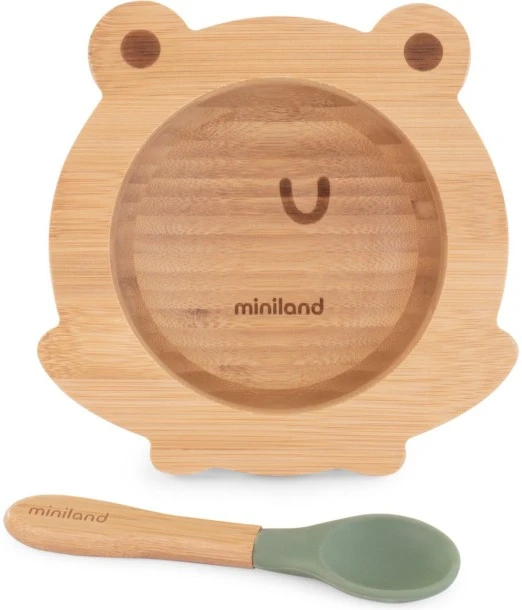 Miniland wooden frog bowl from 0 months