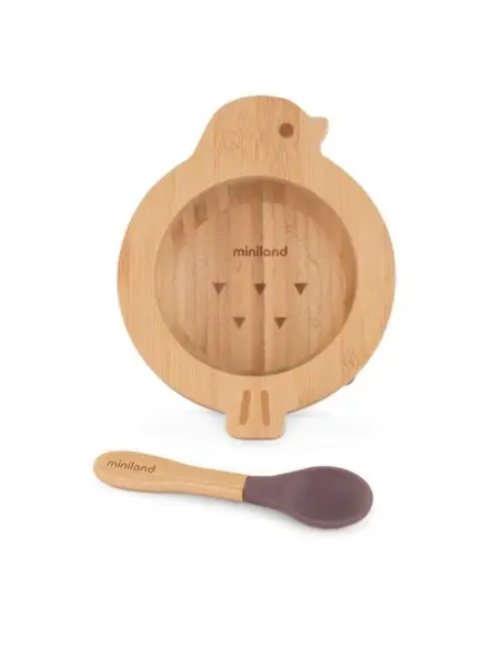 Miniland wooden bowl Chick from 0 months