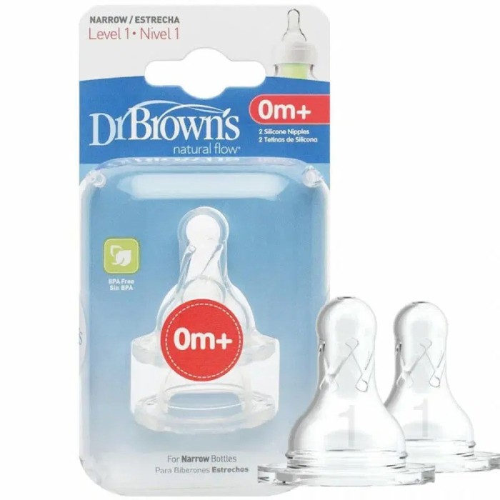 Dr Brown's Pack de 2 tétines Cole étroit 0m+ Tétines - Maroc