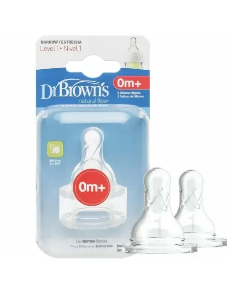 Dr Brown's Pack de 2 tétines Cole étroit 0m+ Tétines - Maroc